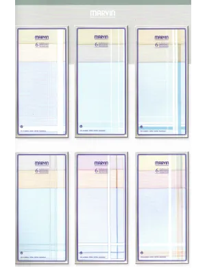 Caja 6 Pañuelos Raya Fondo Color 40x40 2